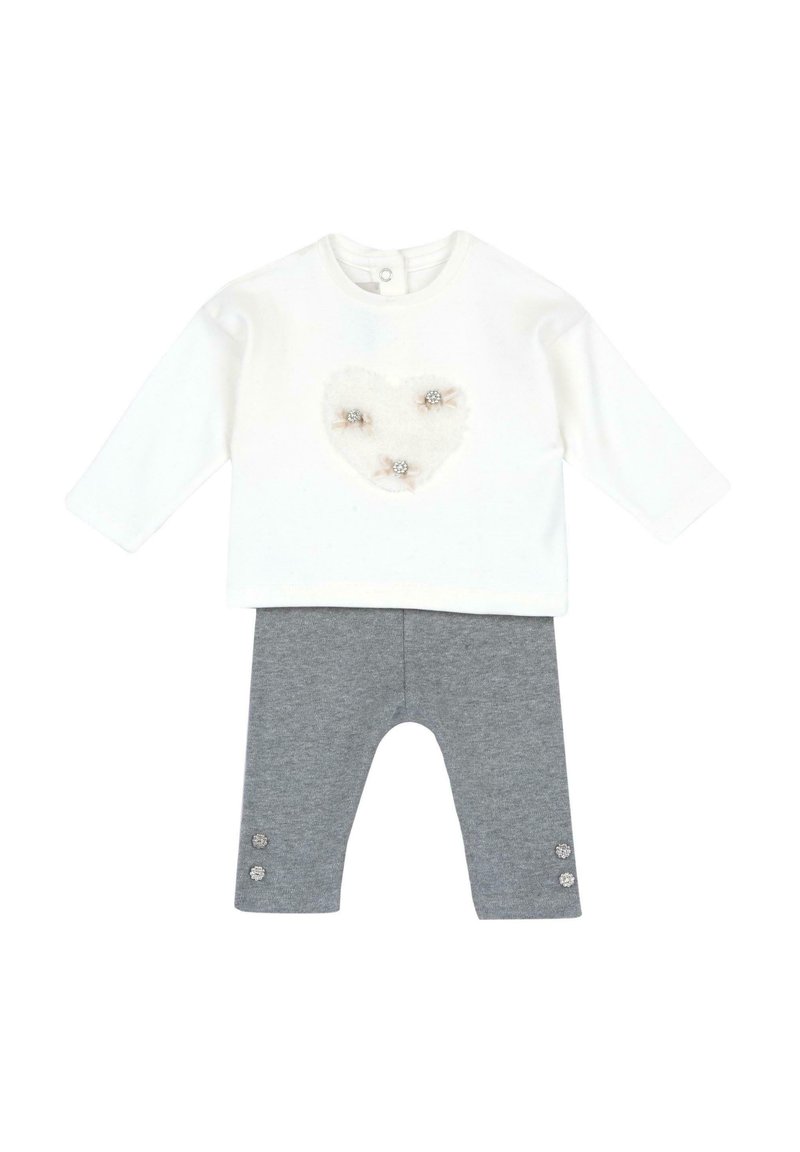 Chicco OUTFIT SET - Leggings - Byxor - white