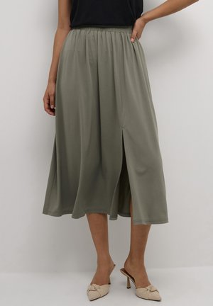 KAMALLY  - A-line skirt - vetiver