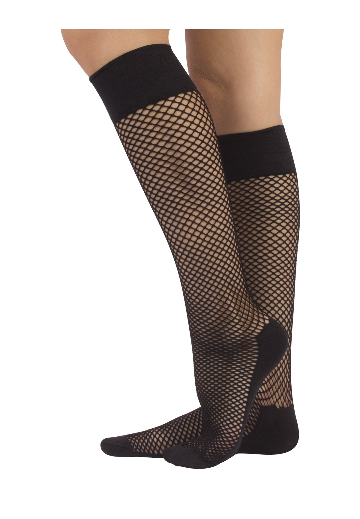 BALENZIA Women's Fishnet Socks Pack Of 3 - No Show Mesh Lace Socks, Breathable Cotton, Solid Colors