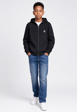 Petrol Industries, SCUBA ZIP-UP HOODIE STEELLAND - Sweater met rits - deep black