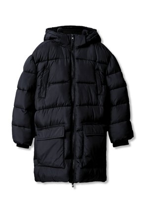 Calvin Klein Jeans, KIDS' HOODED PUFFER PARKA COAT - Парка - black