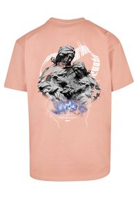 MJ Gonzales HIGHER THAN HEAVEN HEAVY OVERSIZE - T-Shirt print - orange