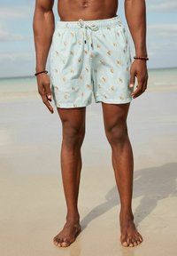 Next REGULAR FIT - Fürdőnadrág - orange embroidery blue stripe