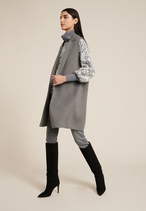 SUOLO - Waistcoat - grigio melange