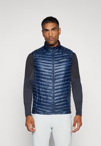 Norrøna TROLLVEGGEN SUPER LIGHT VEST - Strukirani kaput - indigo night