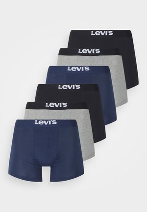 Levi's® MEN BASIC BRIEF 6 PACK - Bikses - black/grey melange