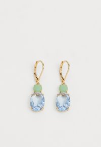 OVAL STONE DROP - Boucles d'oreilles - gold-coloured
