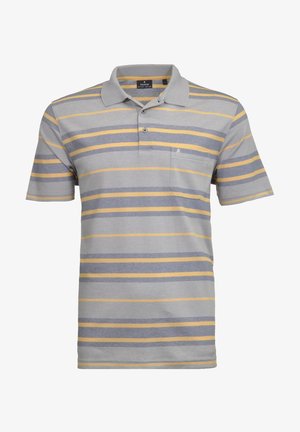 GESTREIFT - Polo shirt - silbergrau