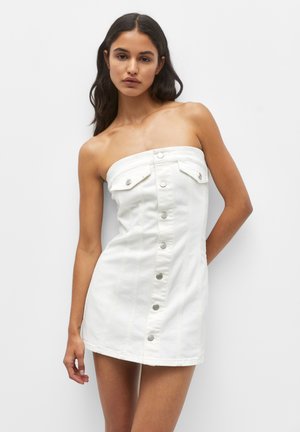 CORSET - Jeansklänning - white