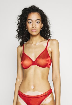 GLOSSIES SHEER BRA - Bøyle-BH - cayenne