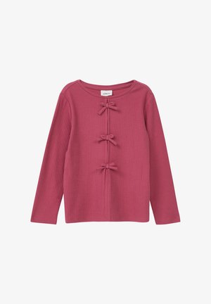 LANGARM MIT SCHLEIFENDETAILS - Top dugih rukava - himbeere