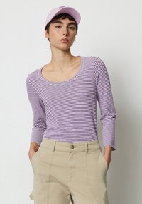 Marc O'Polo DENIM STREIFEN - Long sleeved top - multi grand violet