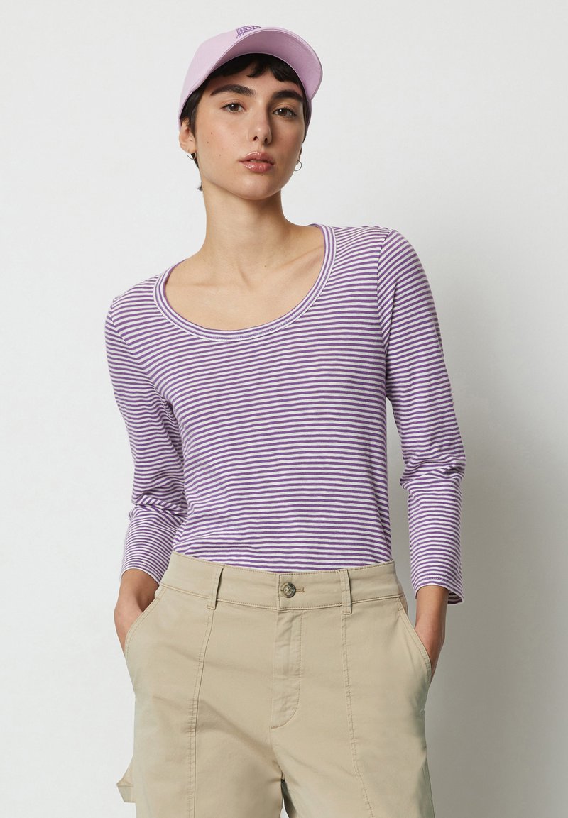 Marc O'Polo DENIM STREIFEN - Long sleeved top - multi grand violet