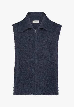 CASUAL - Waistcoat - blue melange