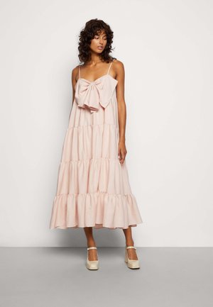 KELSEY BOW TIERED DRESS - Juhlamekko - pink