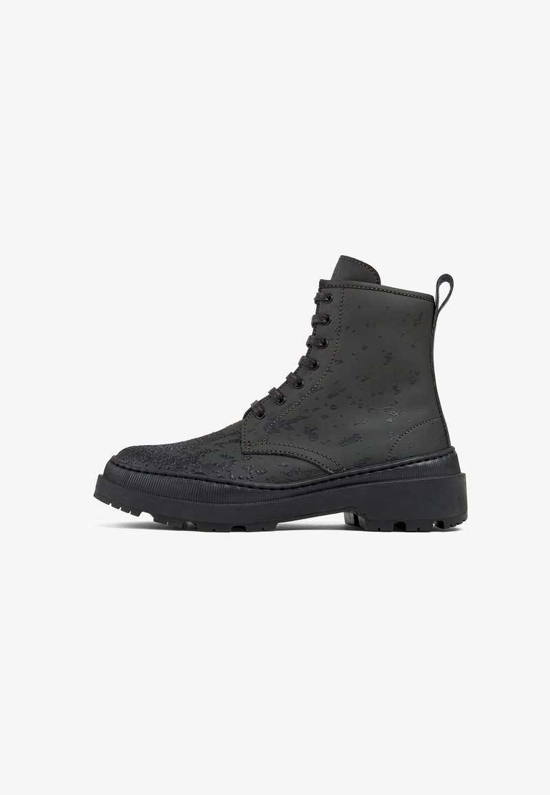 Camper Schnürstiefelette - grauschwarz