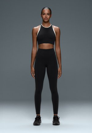 OYSHO, COMPRESSIVE BLOCK TANK TOP - Haut - black