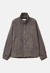 EMBROIDERED TRACK JACKET - Könnyű dzseki - brown