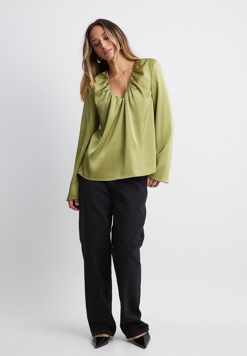 Camillabbzigrid Bluse Bluser Deep Olive