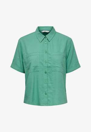 Button-down blouse - marine green