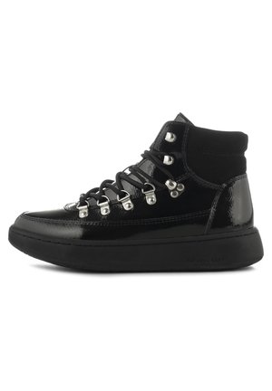 Woden IRIS FULL - Botins de atacadores - black