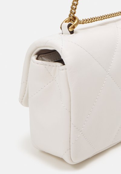Tory Burch KIRA QUILT MINI FLAP BAG - Ülerinna-kott - blanc