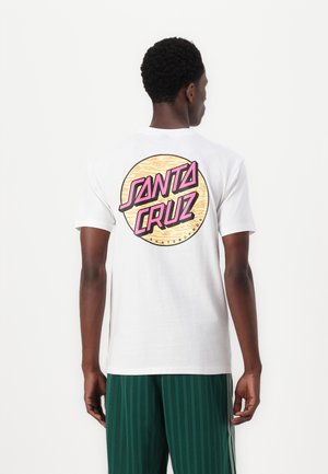 WAGON DOT CHEST UNISEX - Print T-shirt - white