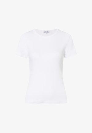 More & More, MORE & MORE SCHMALES BASIC-STRETCH-RIPPSHIRT - T-Shirt basic - white