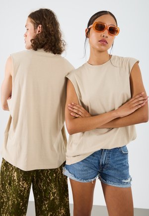 UNISEX 2 PACK - Top - beige/dark blue
