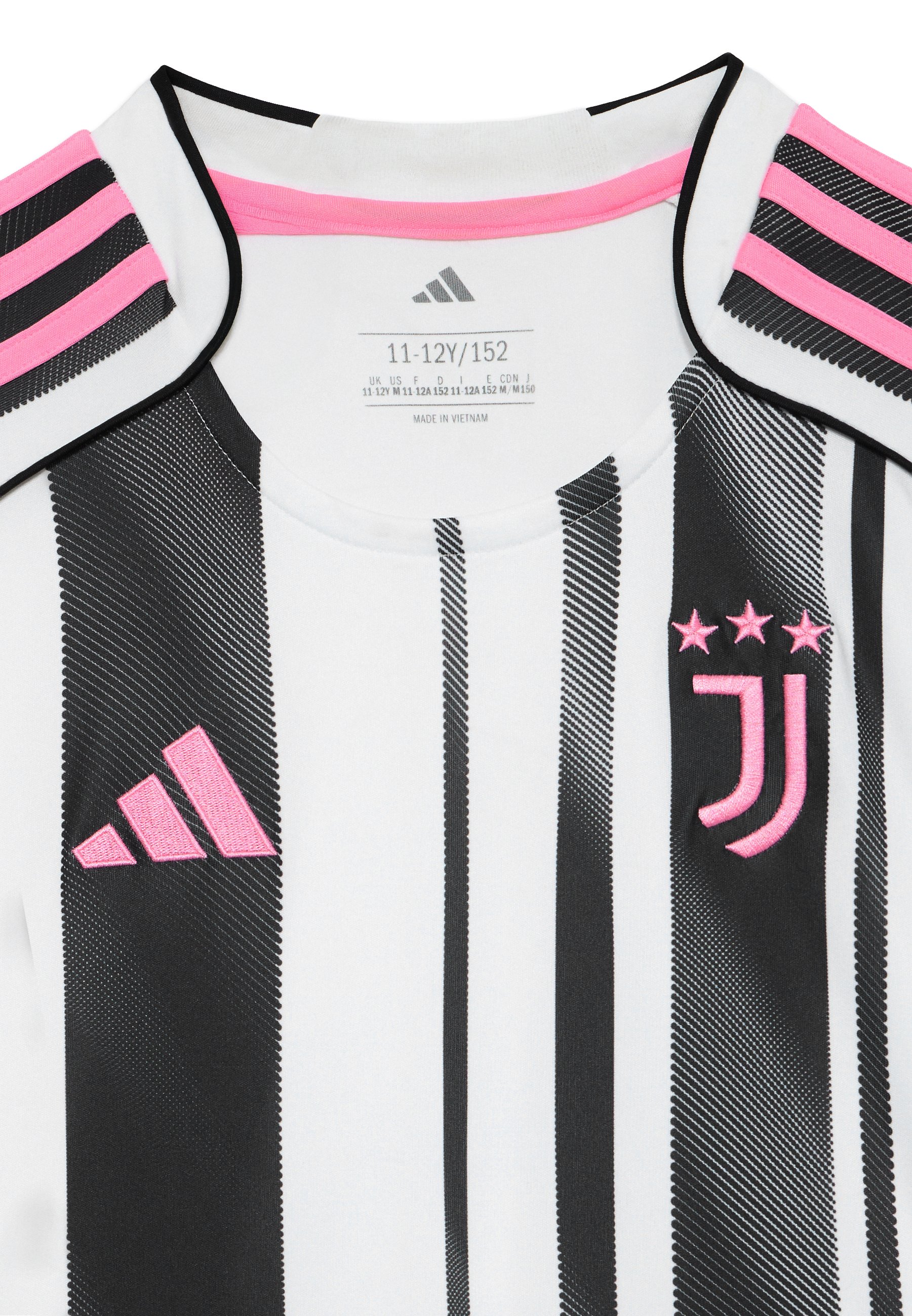 Juventus  シャツ 白黒ピンク adidas Performance JUVENTUS 25/26 HOME JERSEY KIDS UNISEX