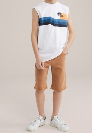 WE Fashion, Short en jean - light brown