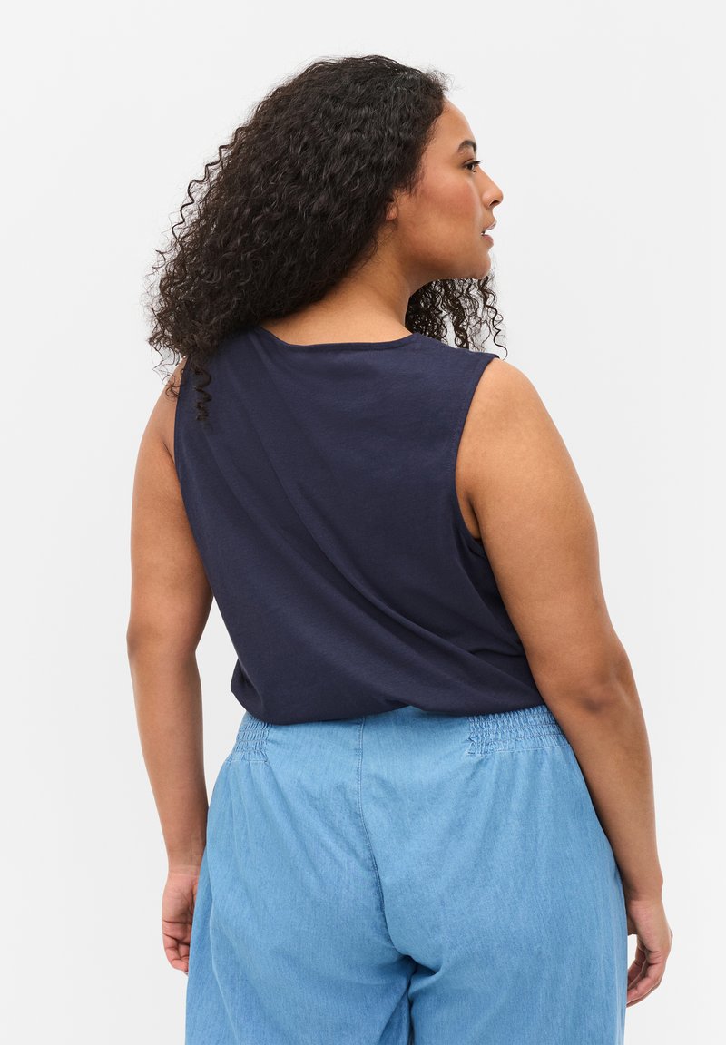 Damen T-Shirts | Zizzi Top mood indigo/dunkelblau - AI48507 Damen T-Shirts | Zizzi Top mood indigo/dunkelblau - AI48507