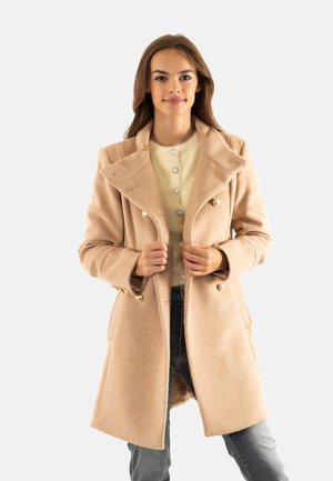 Halflange jas - beige