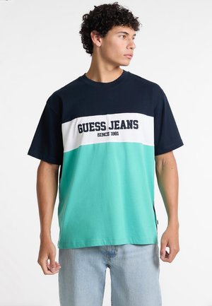 LOGO - T-shirt med print - mehrfarbig grundton blau