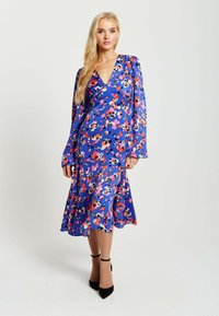 Liquorish ABSTRACT DOT PRINT  - Day dress - blue