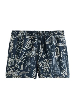 New Look, NAVY SKETCH PALM SWIM SHORTS - Zwemshorts - navy