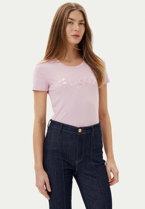 T-shirt con stampa - rosa