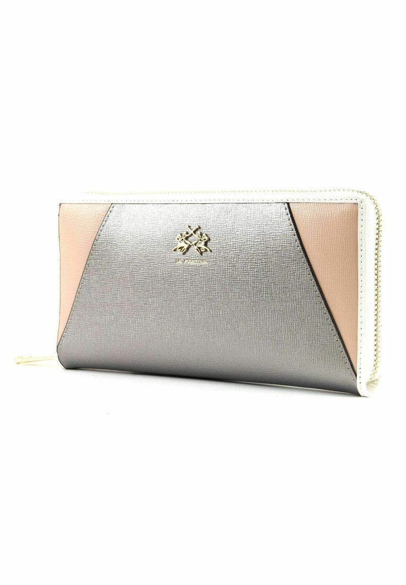 Damen Geldbörsen | La Martina PORTENA Geldbörse blanc silver camrose/silberfarben - QU54353 Damen Geldbörsen | La Martina PORTENA Geldbörse blanc silver camrose/silberfarben - QU54353