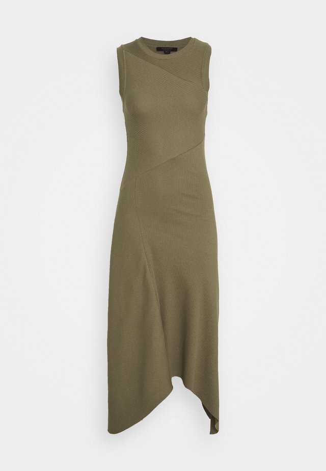 GIA DRESS - Vestito lungo - khaki green