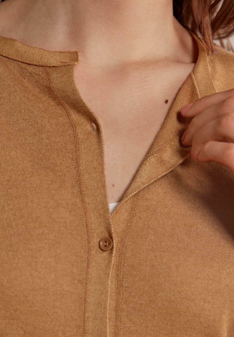 Damen Strickjacken | Falconeri ULTRALIGHT Strickjacke gelb soft amber/gelb - JH87252 Damen Strickjacken | Falconeri ULTRALIGHT Strickjacke gelb soft amber/gelb - JH87252