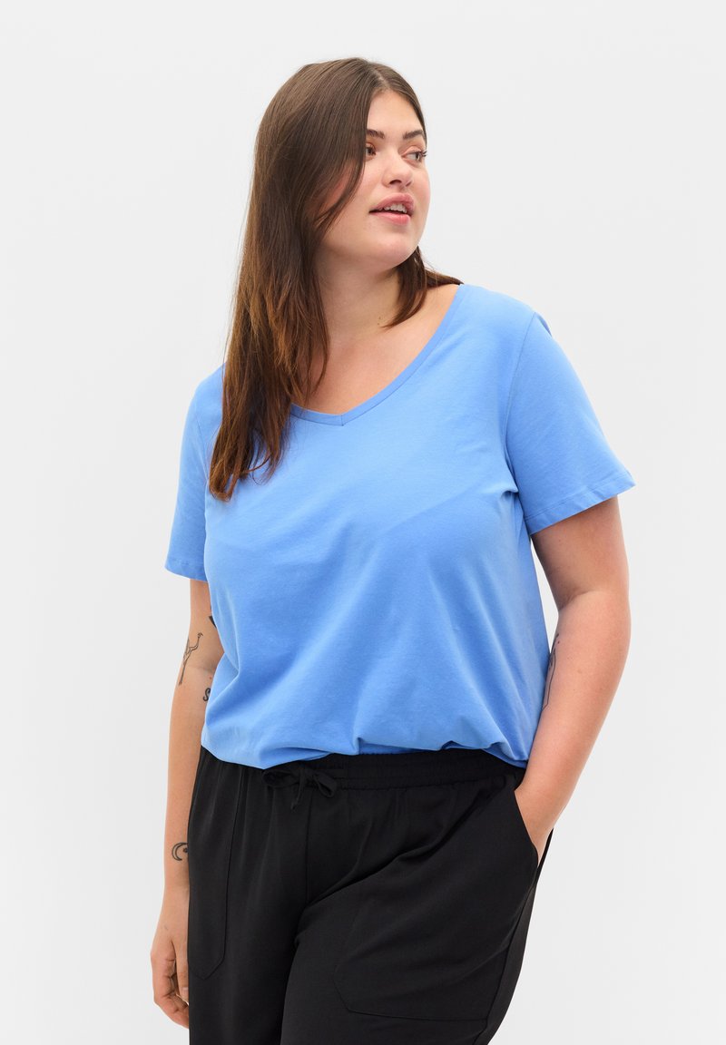 Zizzi T-shirt - bas - ultramarine