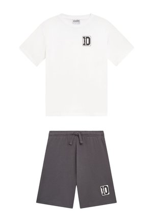 Diadora SET - Pantaloni sportivi - white grey