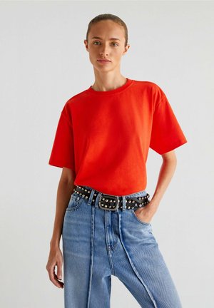 BACK KNOT TEE - T-Shirt print - orange