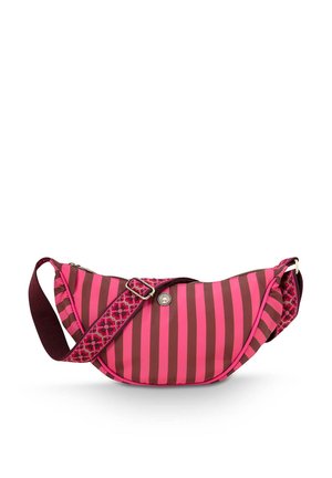 FREYA HALF MOON STRIPE - Cross body bag - pink