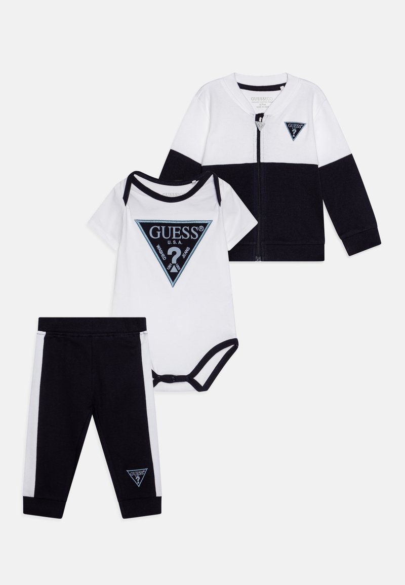 Guess - BABY ACTIVE ZIP UNISEX SET - Babaajándékok - smart blue, Nagyítás