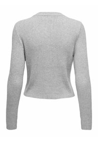 ONLY ONLKATIA BUTTON CARDIGAN - Kardigan - light grey melange