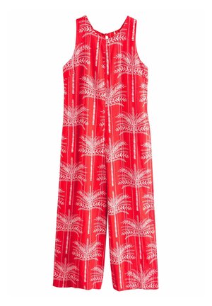 SLEEVELESS - Jumpsuit - red white palm print