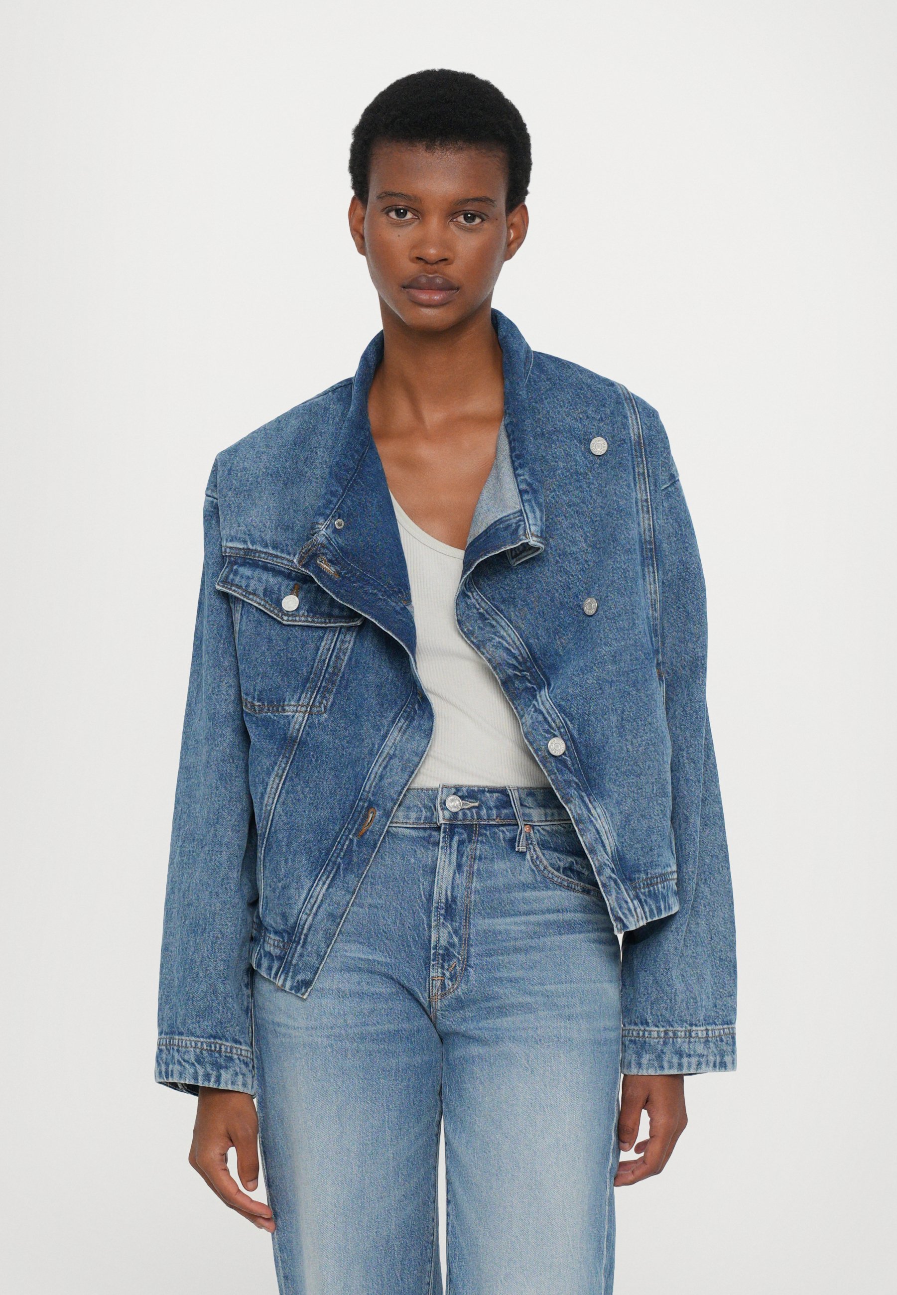 Won Hundred KIRSTEN - Denim jacket - mable blue/light blue
