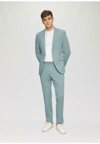 s.Oliver BLACK LABEL Stoffhose - türkisblau