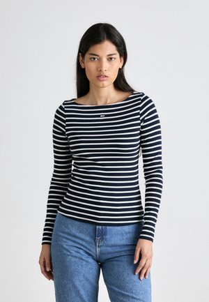 Tommy Jeans BRETON STRIPE - T-shirt à manches longues - dark night navymulti